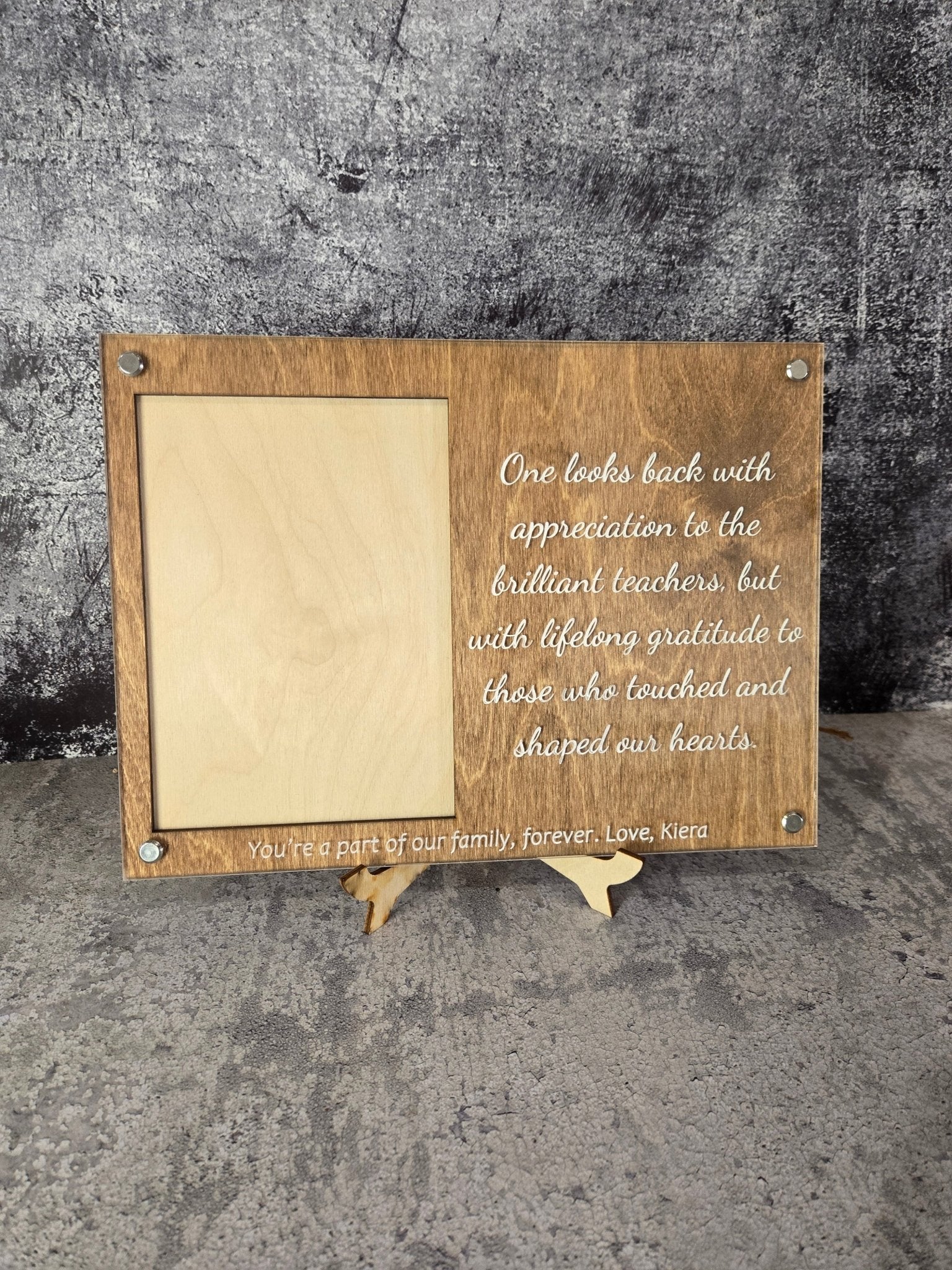 Personalized Engraved Picture Frame- Personalize With Your Favorite Quote or Personal Message