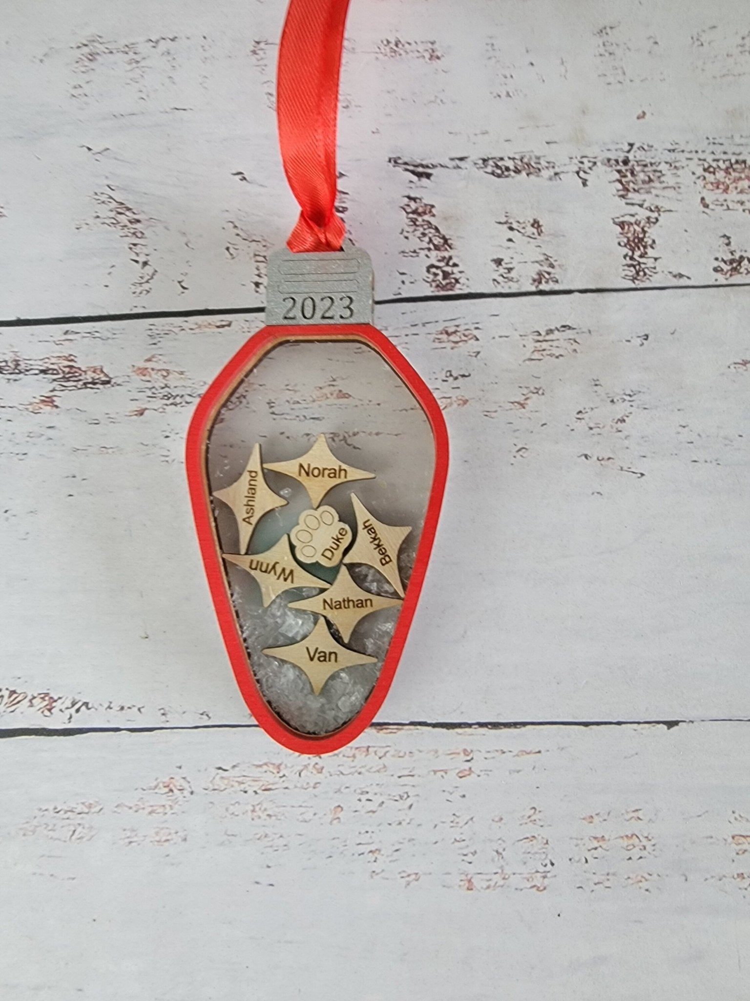 2025 Family Ornament Light Bulb Edition