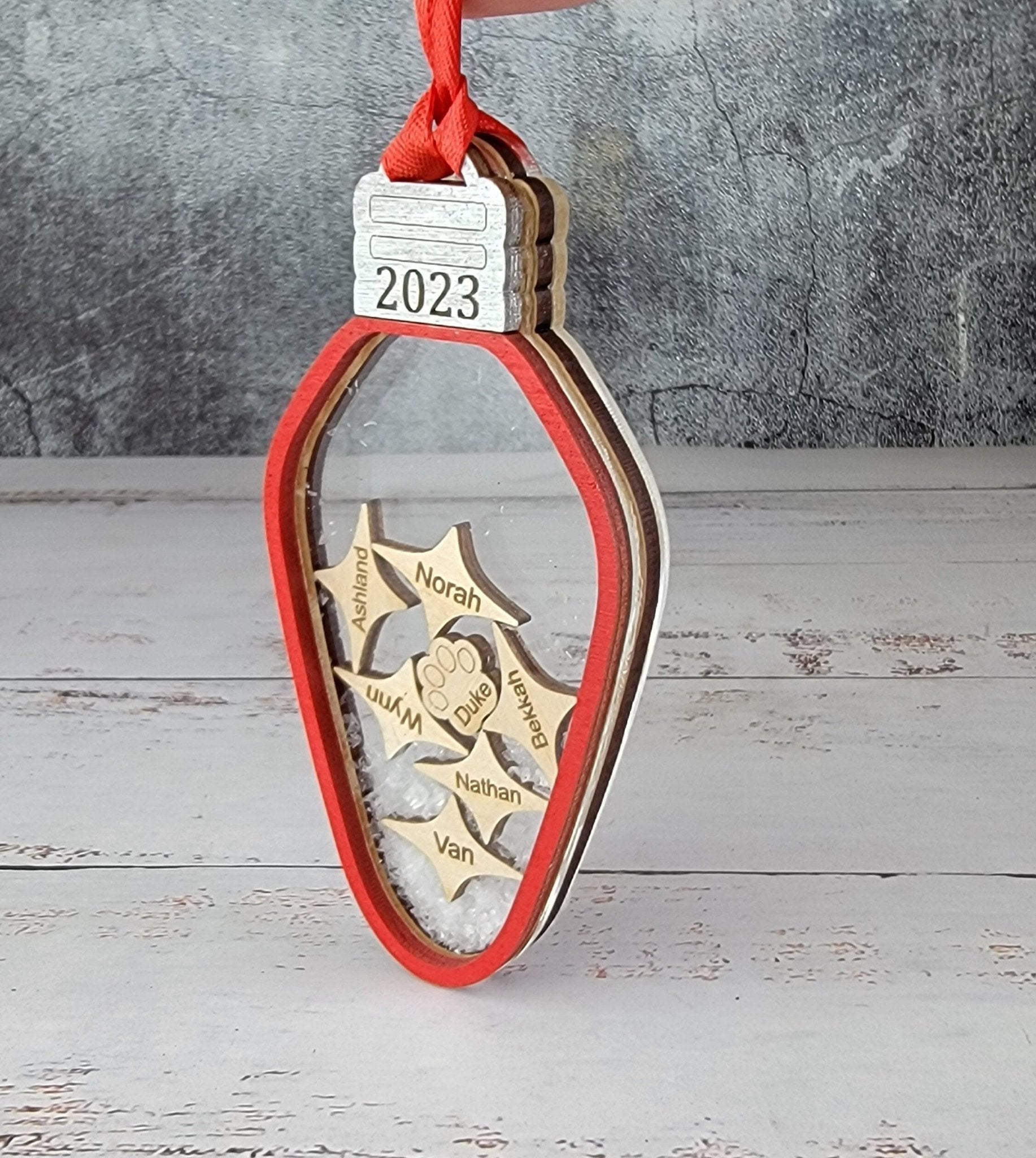 2025 Family Ornament Light Bulb Edition