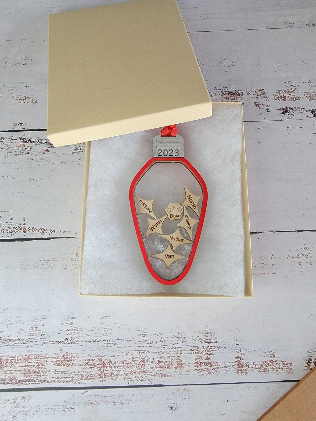 2025 Family Ornament Light Bulb Edition