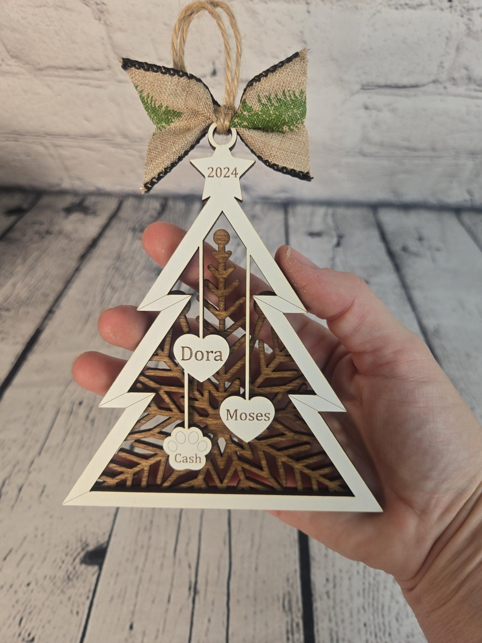 Personalized Family Tree Ornament