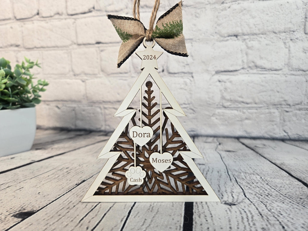 Personalized Family Tree Ornament