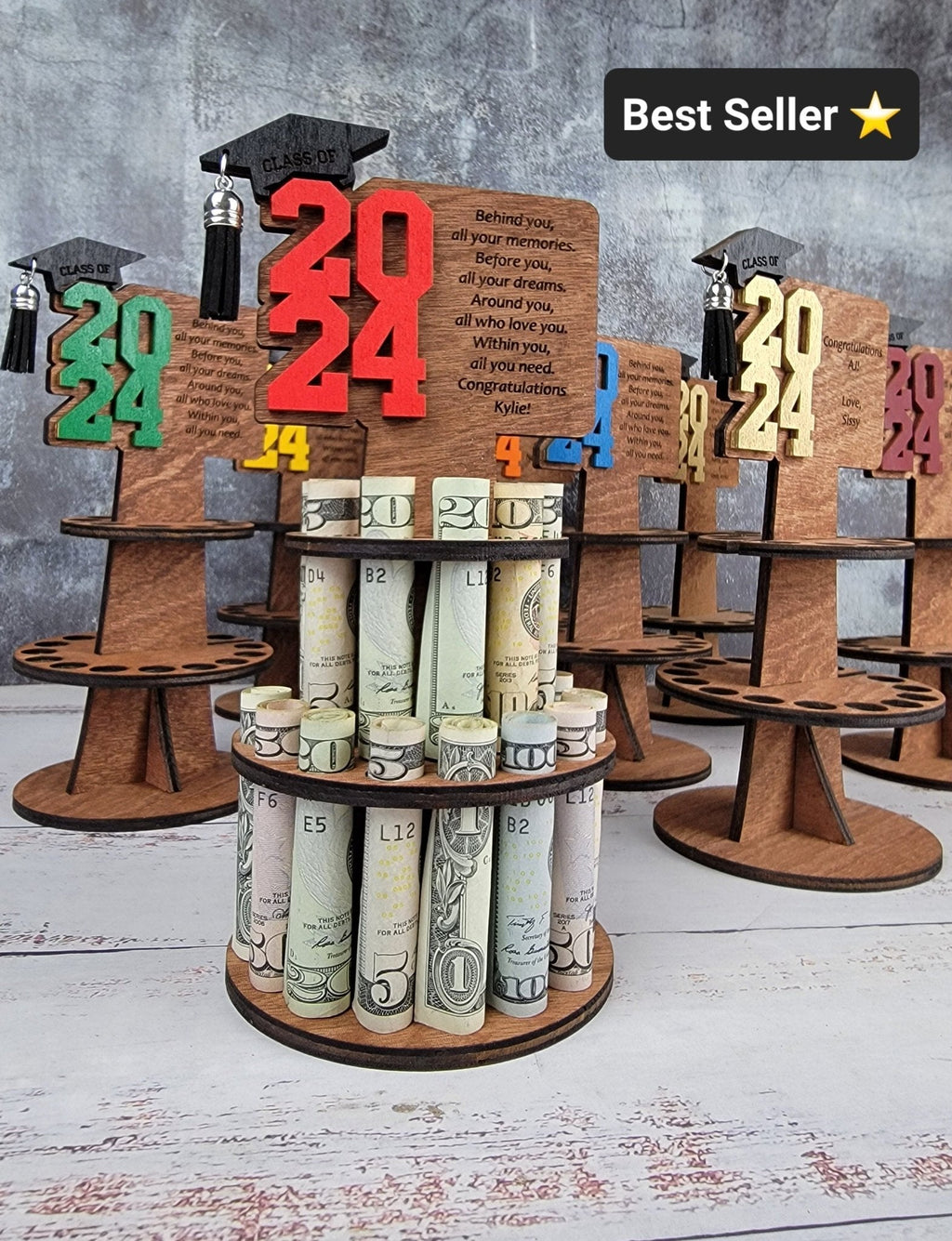 2026 Personalized Graduation Gift Money Holder and Personalized Graduation Picture Frame Combo