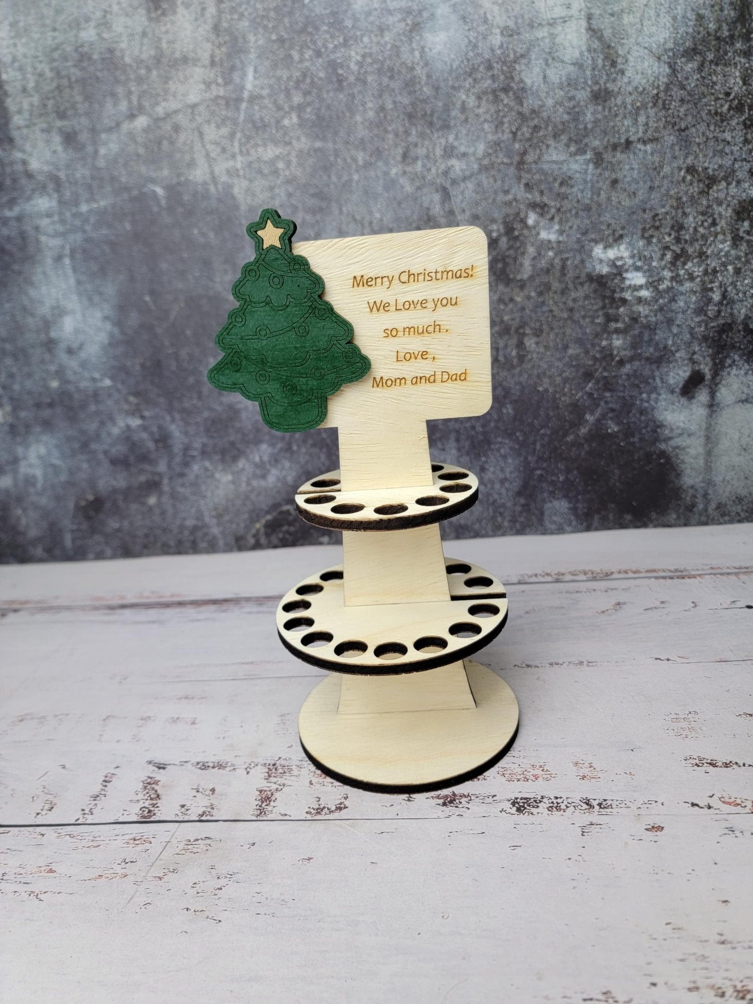 Personalized Tiered Christmas Money Cake