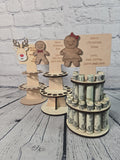 Personalized Tiered Christmas Money Cake