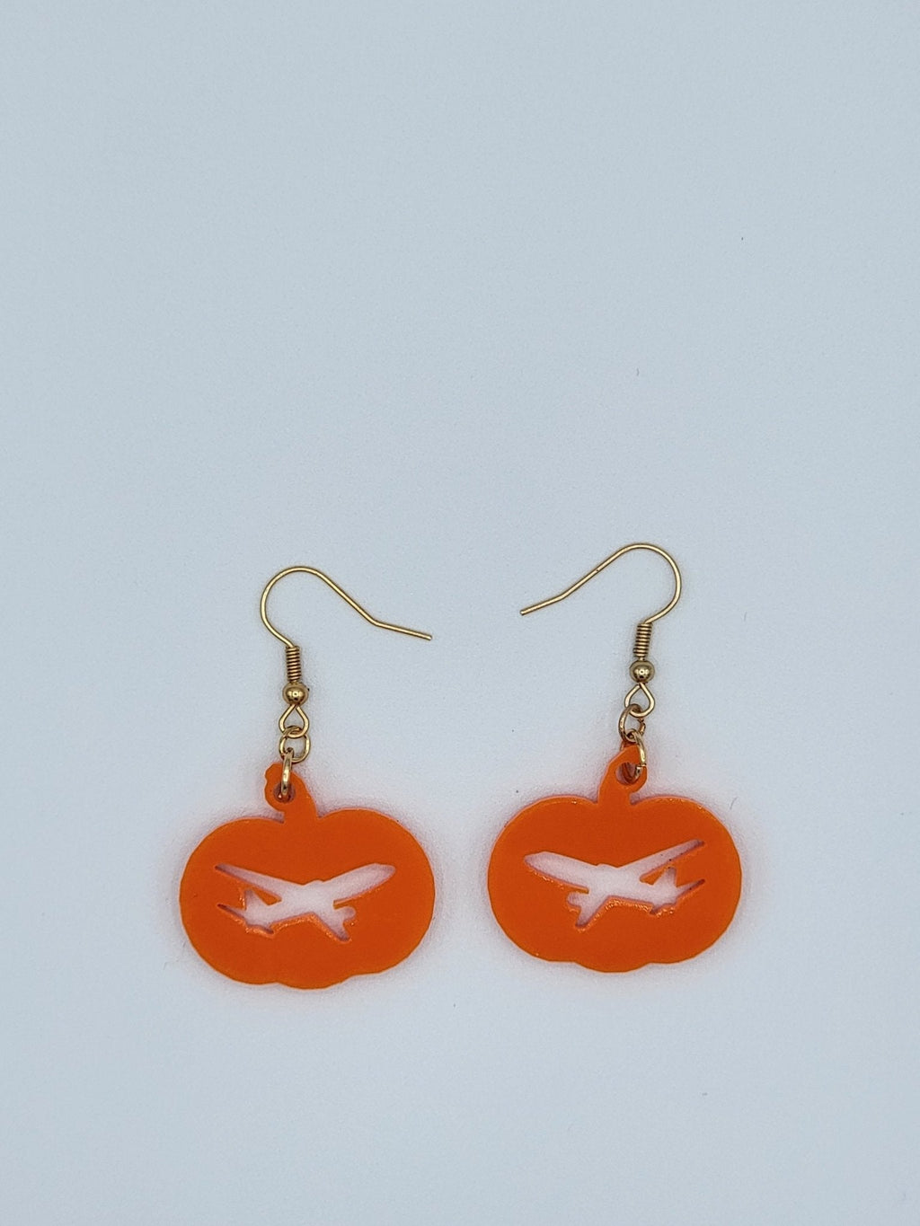 Pumpkin Plane Earrings
