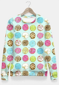 Sweet donuts Fitted Waist Sweater Women