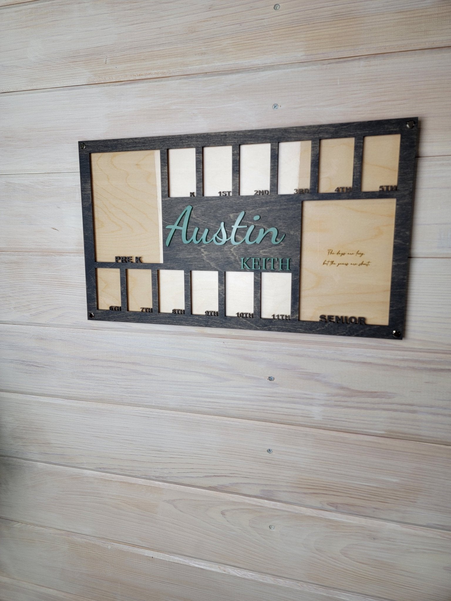 School Years Photo Frame | Kindergarten or Pre K to Graduation Picture Frame