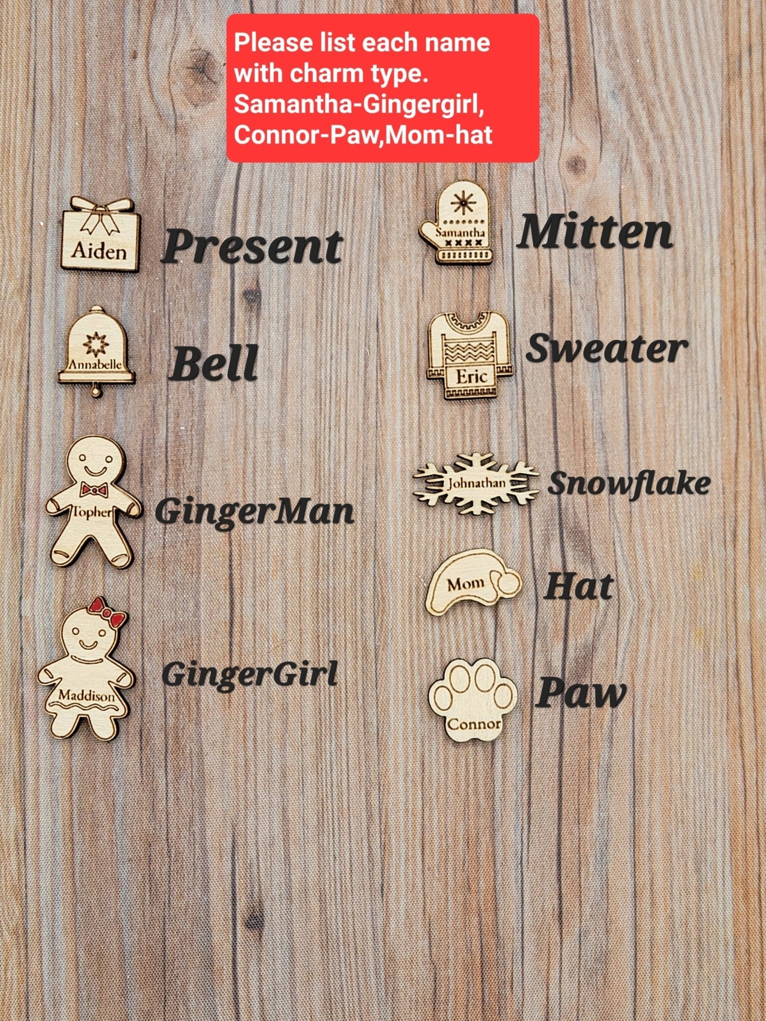 Stocking Christmas Shaker Ornament Personalized With Family Names