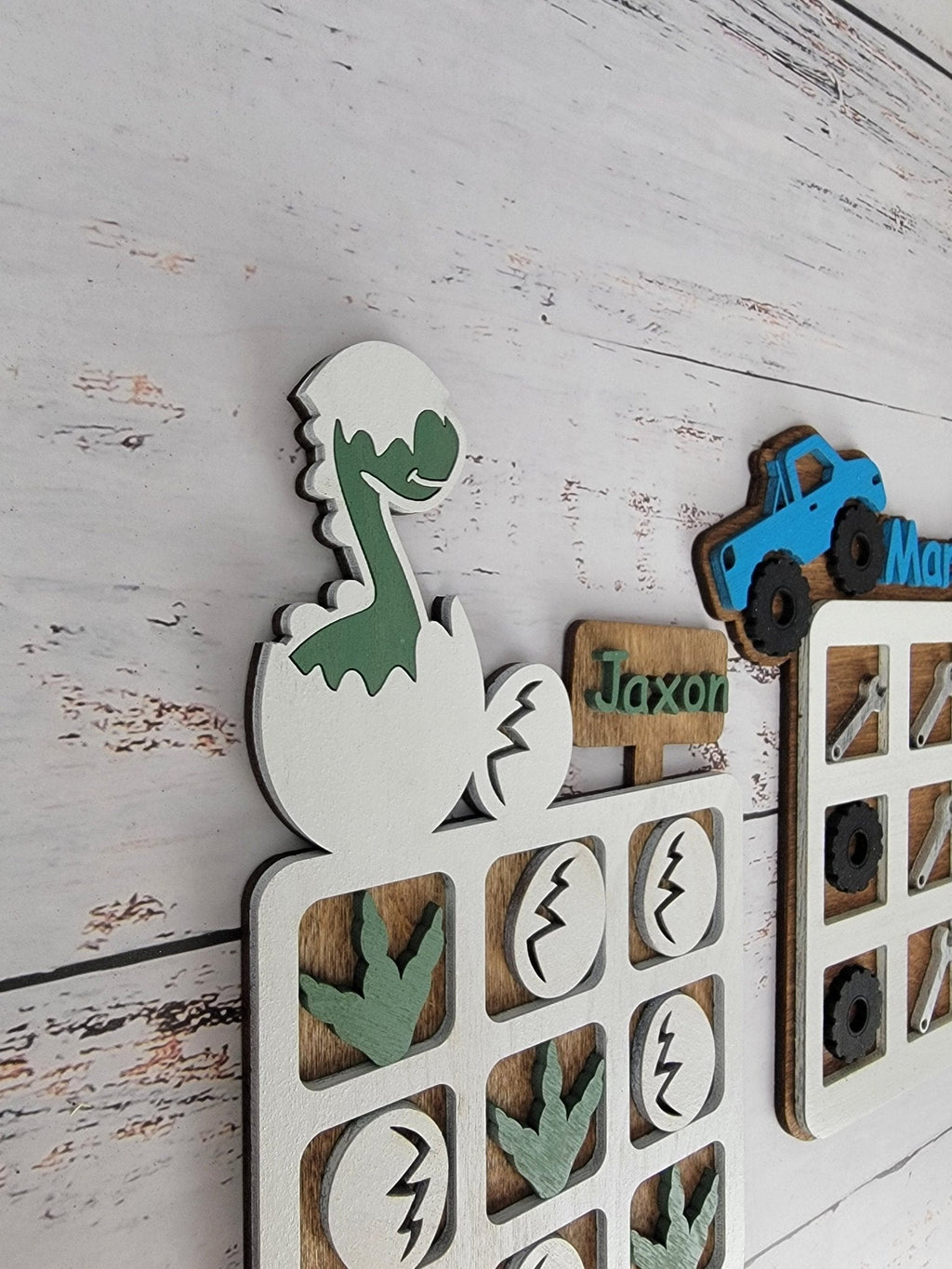 Tic Tac Toe, Easter basket, Monster Truck, Dinosaur, Unicorn.  Birthday Present, Party Favor, Travel Game, Tic-Tac-Toe Board, Games for Kids