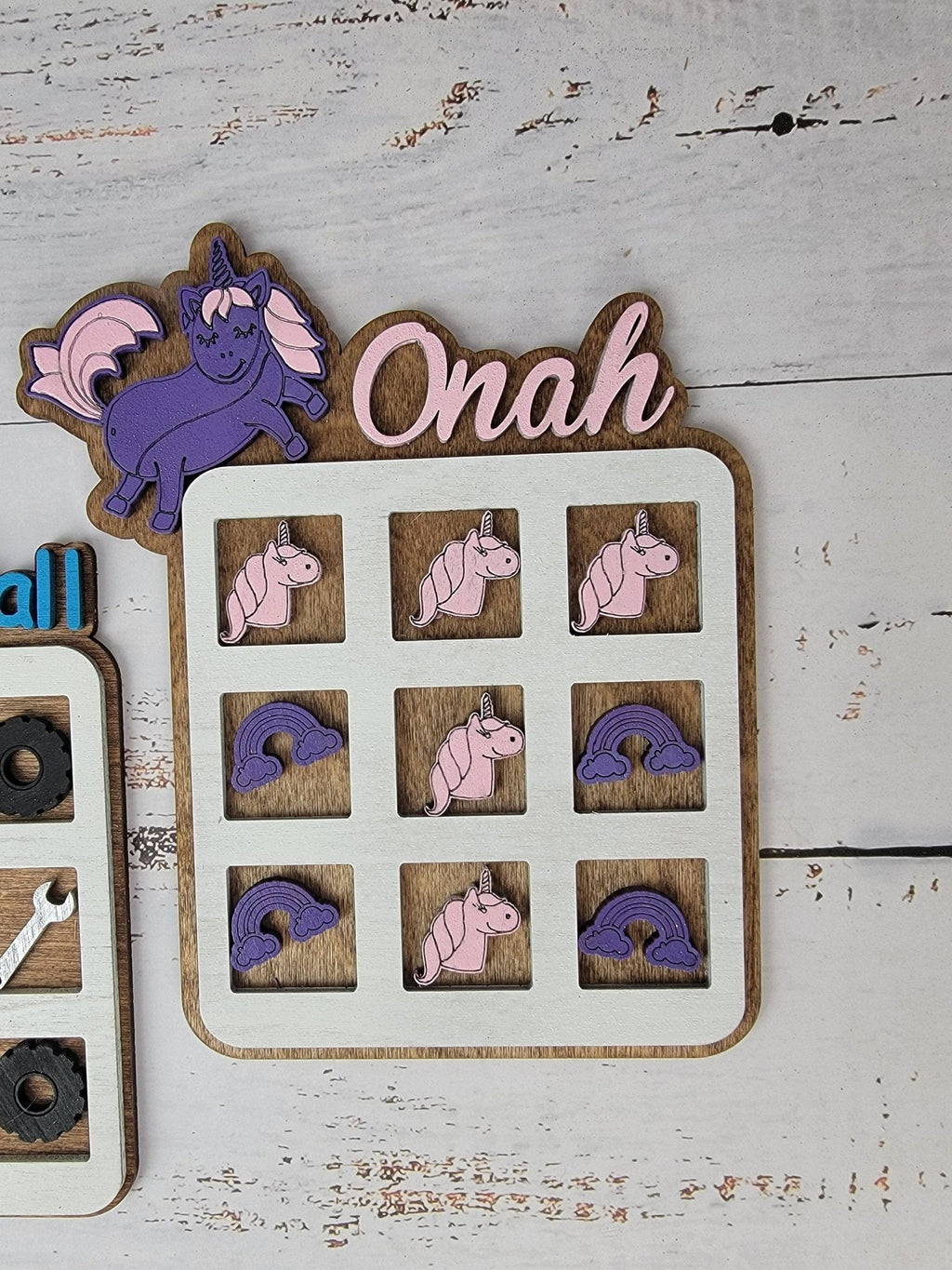 Tic Tac Toe, Easter basket, Monster Truck, Dinosaur, Unicorn.  Birthday Present, Party Favor, Travel Game, Tic-Tac-Toe Board, Games for Kids