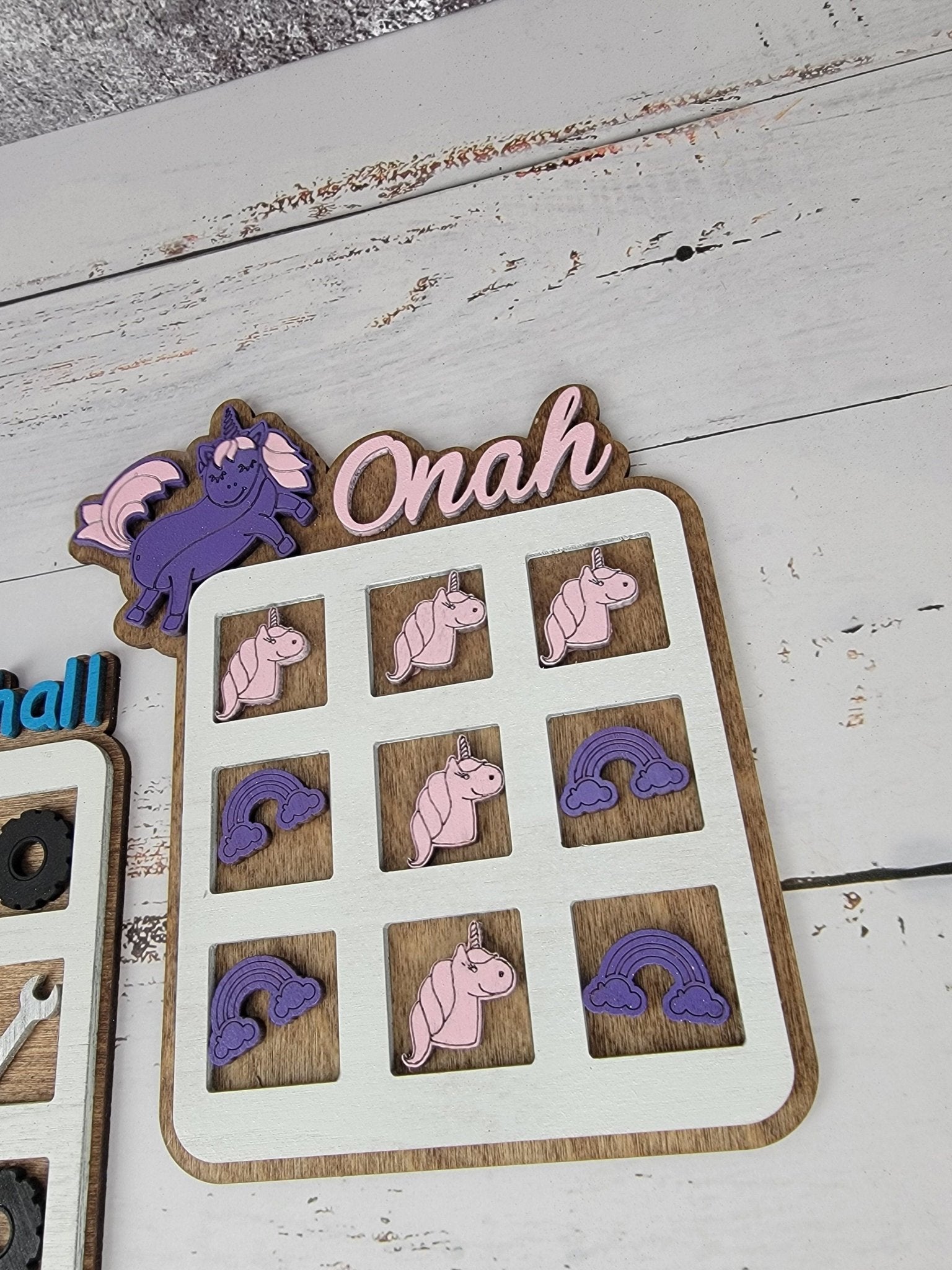 Tic Tac Toe, Easter basket, Monster Truck, Dinosaur, Unicorn.  Birthday Present, Party Favor, Travel Game, Tic-Tac-Toe Board, Games for Kids