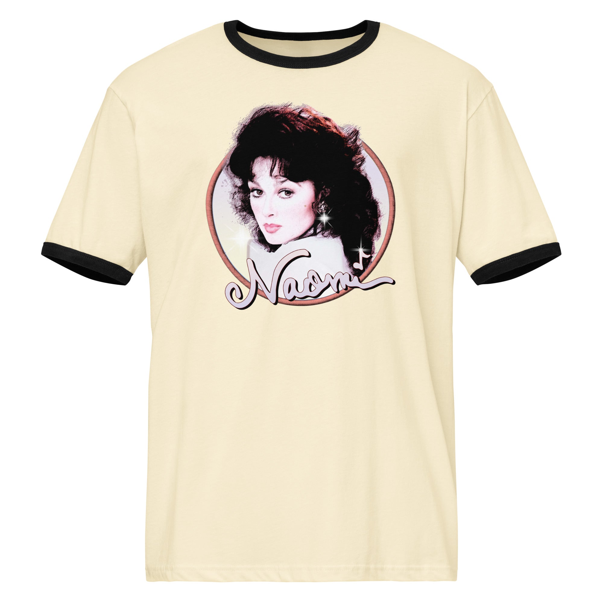 Naomi Retro Glow Unisex Ringer T-shirt