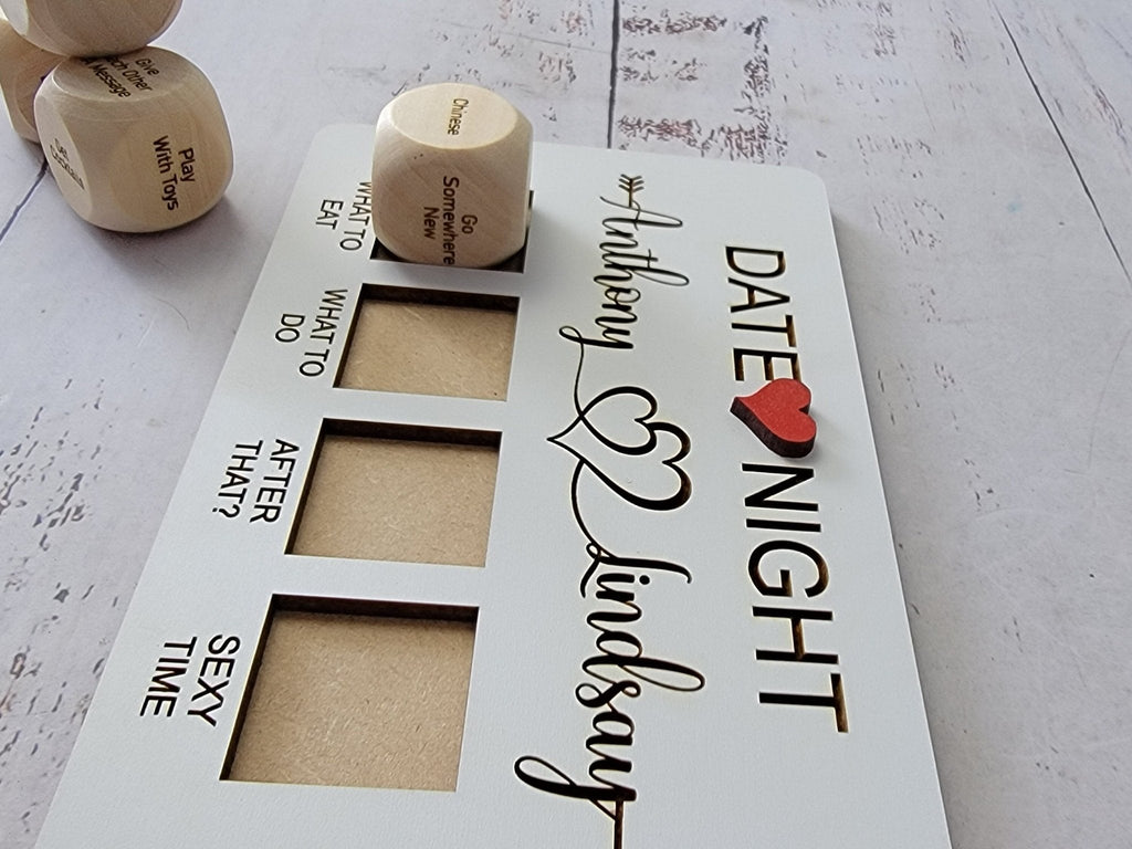 Valentines Gift, Couples date decision dice-Personalized Valentines Gift- Date night