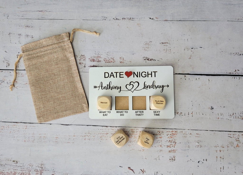 Valentines Gift, Couples date decision dice-Personalized Valentines Gift- Date night