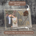 Wedding Picture Frame - Add Your Own Pressed Flowers