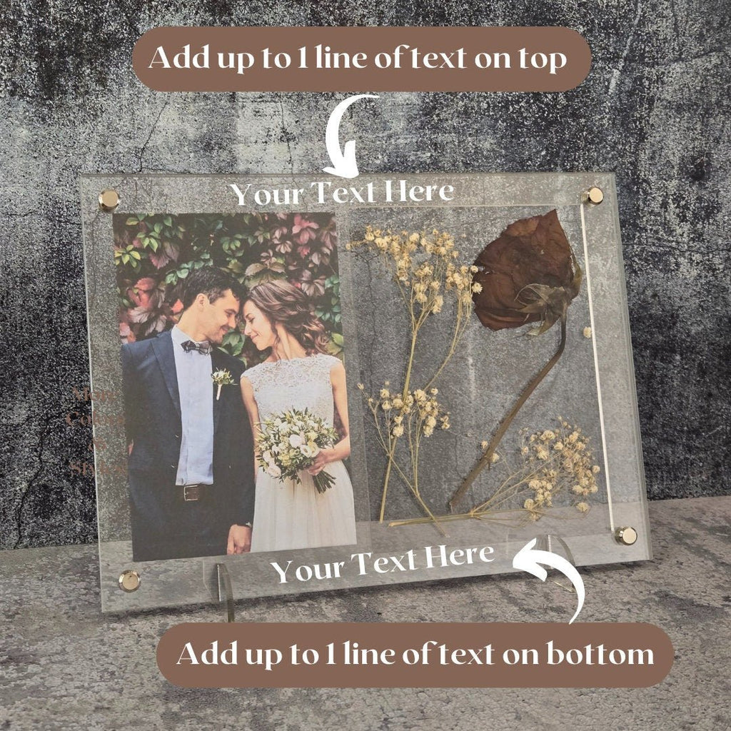Wedding Picture Frame - Add Your Own Pressed Flowers