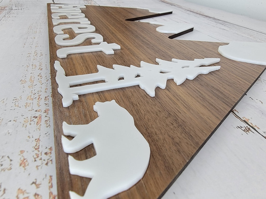 Woodland Baby Boy or Girl Nursery custom Sign